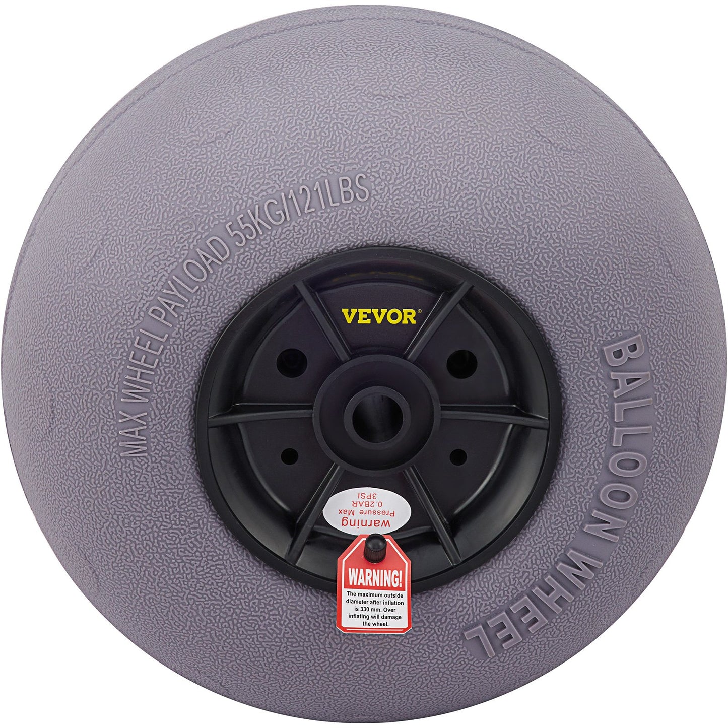 VEVOR Balloon Beach Wheels Replacement Beach Tires 13" TPU 121 LBS Load Capacity