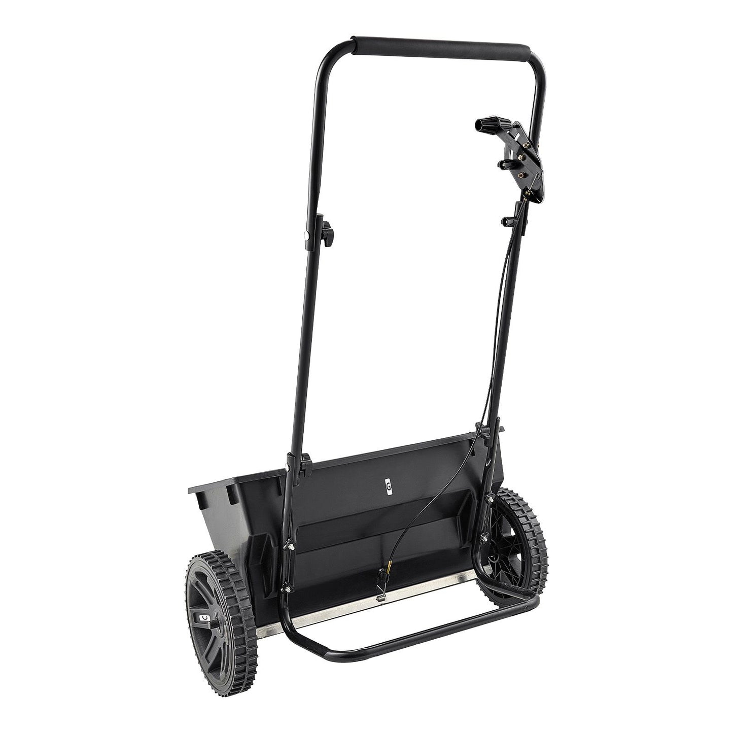Walk-Behind Push Spreader, 22.6 kg Capacity, Drop Spreader with Hopper Grate, 18 in Spreading Width & 30 Settings, 10 in All Terrain Tires, Garden & Lawn Spreaders for Seed, Fertilizer