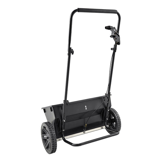 Walk-Behind Push Spreader, 22.6 kg Capacity, Drop Spreader with Hopper Grate, 18 in Spreading Width & 30 Settings, 10 in All Terrain Tires, Garden & Lawn Spreaders for Seed, Fertilizer