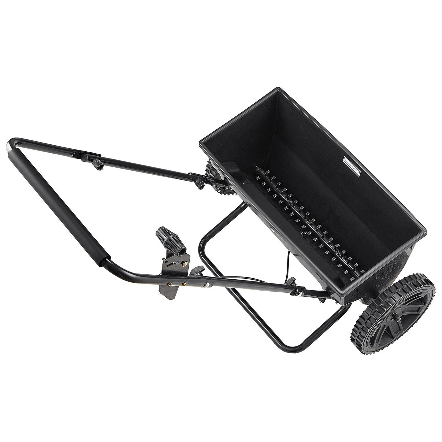 Walk-Behind Push Spreader, 22.6 kg Capacity, Drop Spreader with Hopper Grate, 18 in Spreading Width & 30 Settings, 10 in All Terrain Tires, Garden & Lawn Spreaders for Seed, Fertilizer