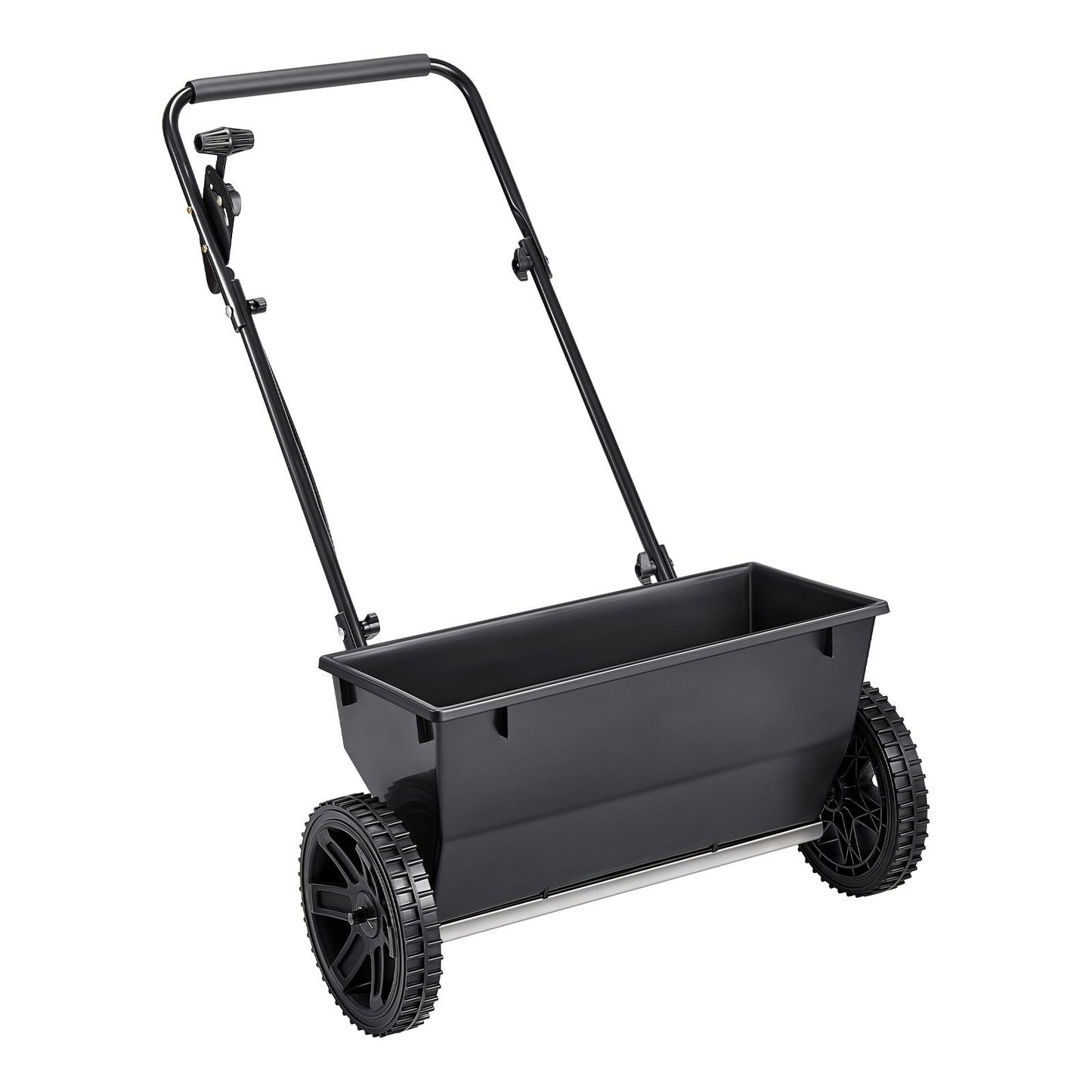 Walk-Behind Push Spreader, 22.6 kg Capacity, Drop Spreader with Hopper Grate, 18 in Spreading Width & 30 Settings, 10 in All Terrain Tires, Garden & Lawn Spreaders for Seed, Fertilizer