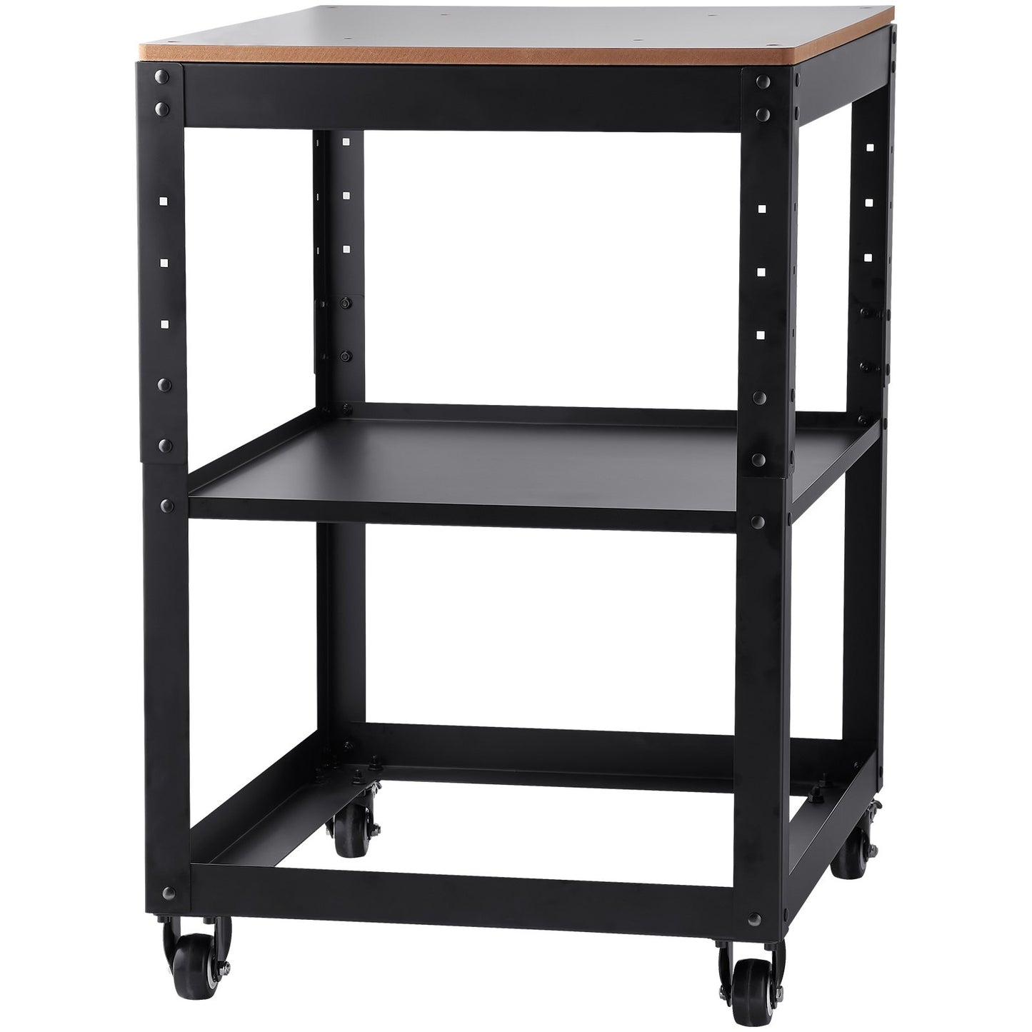 VEVOR Planer Stand, 100 lbs / 45 kg heavy loads, Three-Gear Height Adjustable Thickness Planer Table,with 4 Stable Casters & Storage Space, for most planers, saws, bench-top machines, power tools