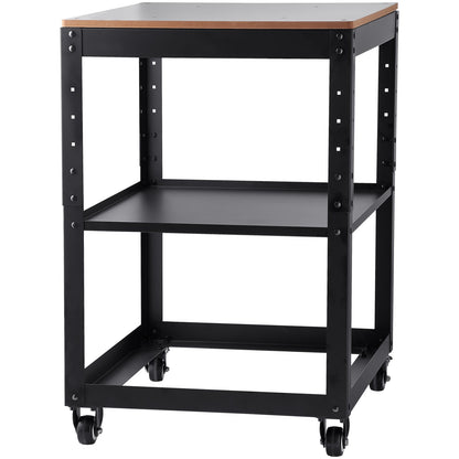 VEVOR Planer Stand, 100 lbs / 45 kg heavy loads, Three-Gear Height Adjustable Thickness Planer Table,with 4 Stable Casters & Storage Space, for most planers, saws, bench-top machines, power tools