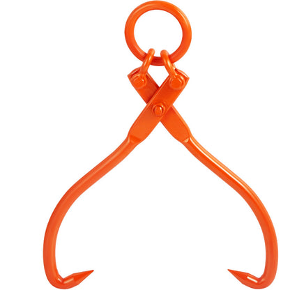 VEVOR Log Skidding Tongs, 18 inch 2 Claw Log Lifting Tongs, Heavy Duty Steel Lumber Skidding Tongs, 772 lbs/350 kg Loading Capacity, Log Lifting, Handling, Dragging & Carrying Tool