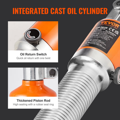 VEVOR Hydraulic Gear Puller 15 Ton Wheel Pulley Bearing 2 or 3-Jaw with Case