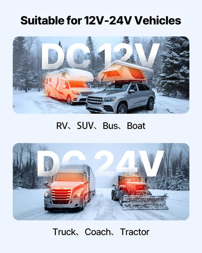 VEVOR Diesel Air Heater Diesel Parking Heater 8 kW DC 12-24V with Remote Control