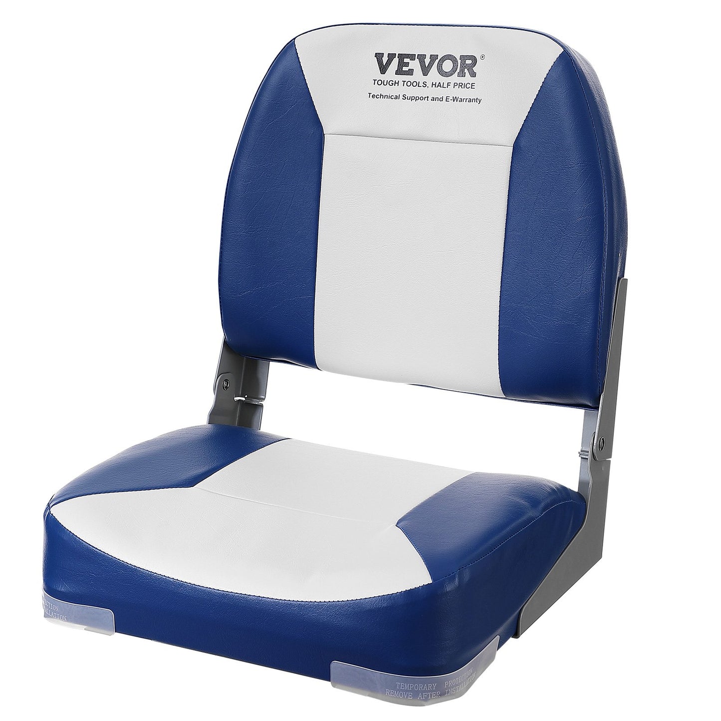 VEVOR Boat Seat Low Back Fold-Down Fishing Boat Chair with Sponge Padding 2 Pack