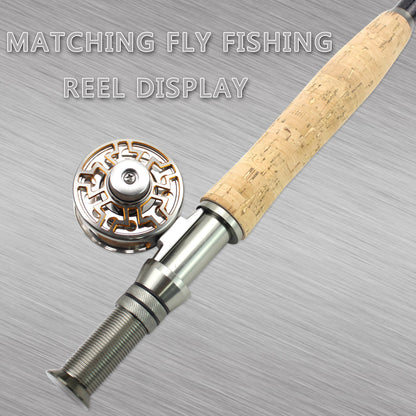 Carbon Light Neutral Wood Handle Fly Fishing Rod