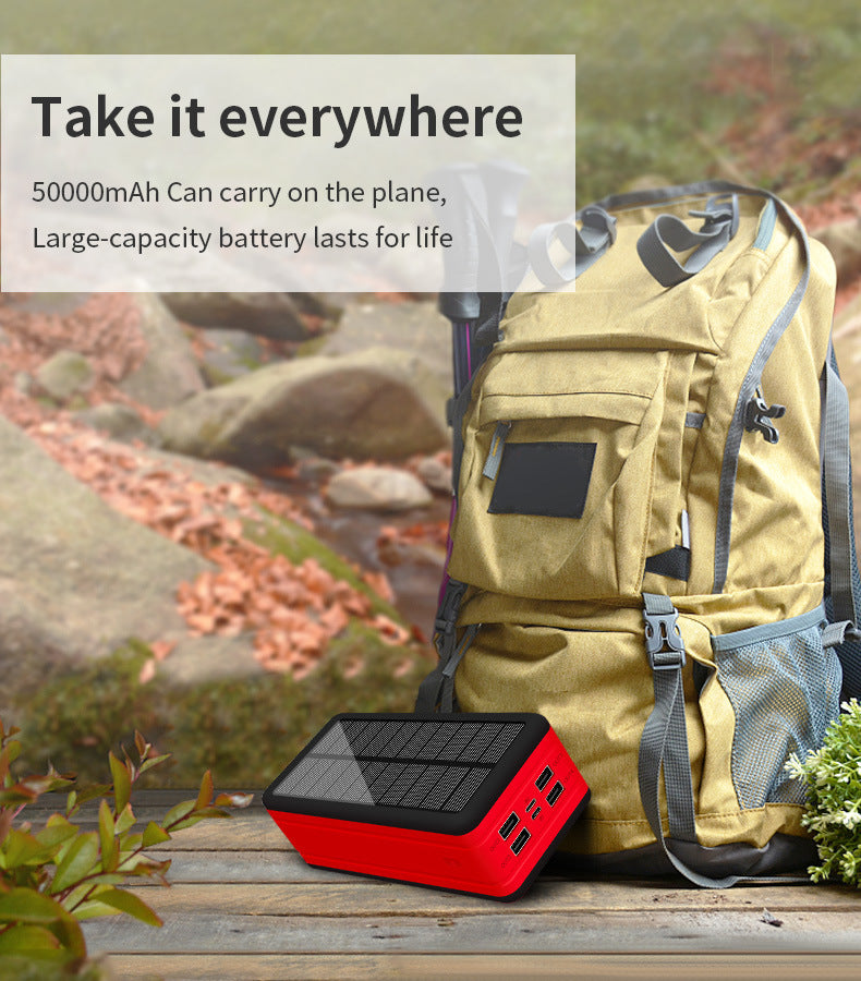 Large Capacity Solar Wireless Power Bank