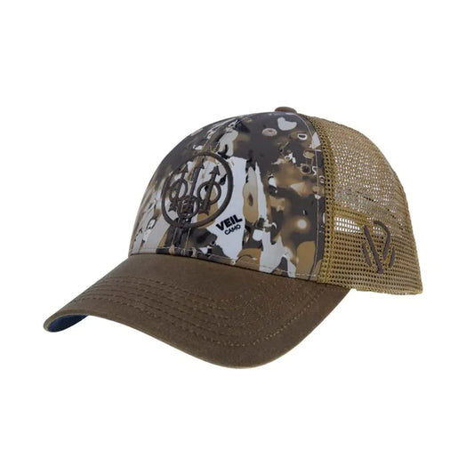 Beretta BC042T151508B3 Mens Avayde Camo Waxed Brim Logo Hunting Veil Avayde Hat