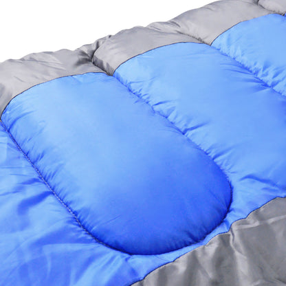 Thermal Single Outdoor Camping Sleeping Bag Mat Tent Hiking Blue