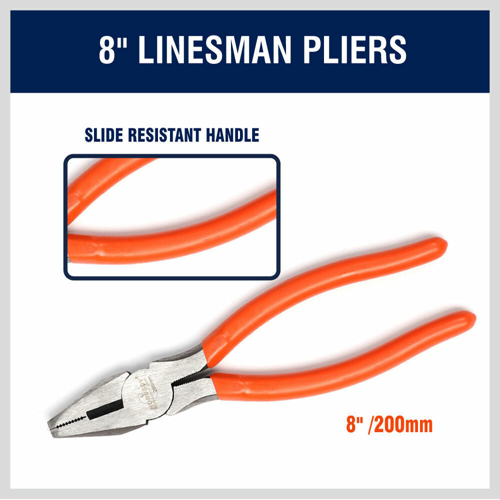 5Pc Pliers Set Diagonal Linesman Long Nose Groove Joint Slip Joint Pliers -tools