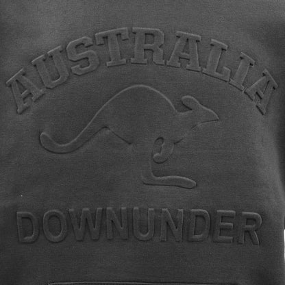 Adult Australia Day Pullover Hoodie 3D Downunder Kangaroo Souvenir Jumper Jacket, Olive, 2XL