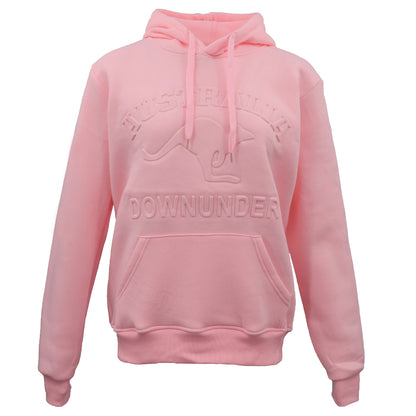 Adult Australia Day Pullover Hoodie 3D Downunder Kangaroo Souvenir Jumper Jacket, Pink, XL